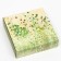 Box for 9 sweets with a shell "Greens" with a window 14.5 x 14.5 x 3.5 cm