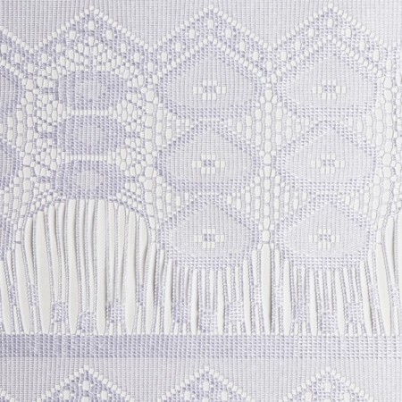 Tulle to the kitchen with a curtain tape, 170x250 cm, white color, 100% polyester-1