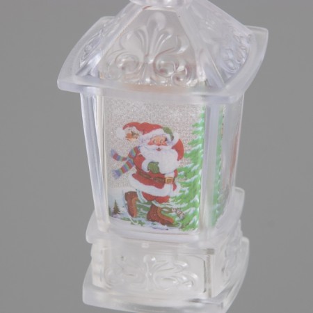 Lamp "Santa Claus and Deer" 3hlr44 4x4x9cm-4
