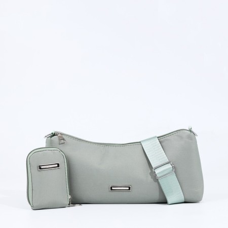Bag Cross-Bodi with a zipper, mint color