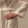 Frequency Female Women's bathrobe: Basic "Blanc de Blanc", size M, 100% cotton, 420 g/m2