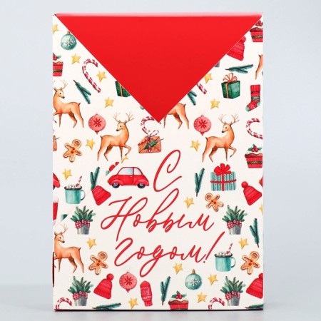 Folding box "Happy New Year!", 21x 15 x 5 cm, New Year-2