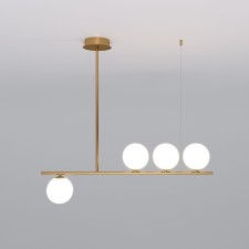 Suspension lamp Eurosvet Fredo 70136/4, G9, 4x7W, 840x120x800 mm, color gold