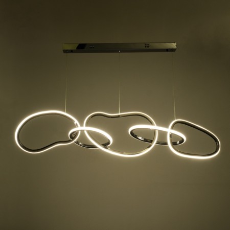Lamp with PDD "Mila" LED 80W 3000-6000K chrome 124x27x35-135 cm-2