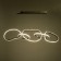 Lamp with PDD "Mila" LED 80W 3000-6000K chrome 124x27x35-135 cm