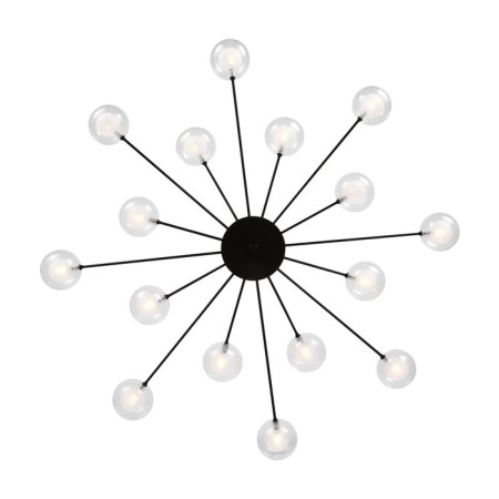 Freya FR5242CL-16B1 Celebrity ceiling lamp, 865x865x113 mm, G4, 16x3W, black color-12