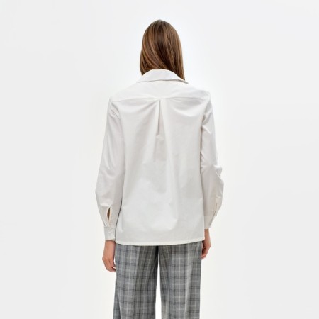 Women's shirt minku: classic color white, size 46-2