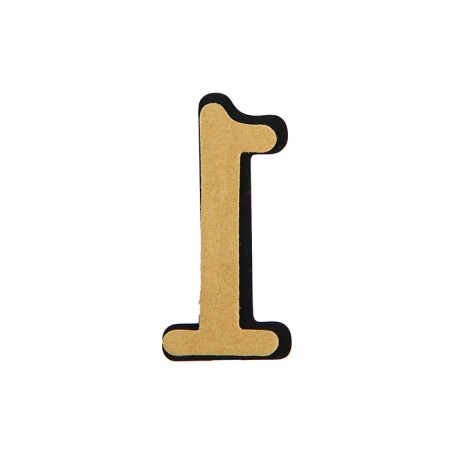 Door number "1", plastic, chromium color-2