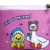 Children's textile wallet "Geese", 11x9x0.5 cm, pink color