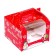 Box for 4 cupcake "Happy New Year!" 15.6 x 15.6 x 11 cm