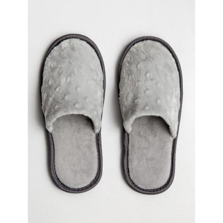 Slippers women closed nose, size 39-41, color gray color-2
