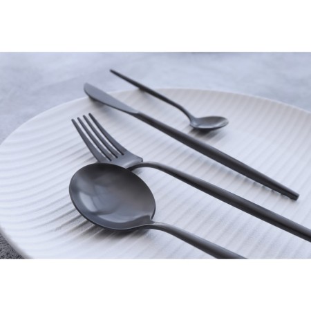 Stainless steel knife Magistro "folk", length 22 cm, black color-6