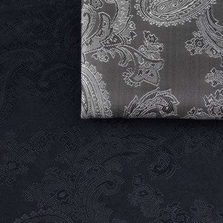 Lining fabric "cucumbers", 100 % polyester, 1 × 1.4 m, dark blue color-5
