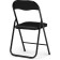 Fold 1 Metal Carcass chair, metal/eco -leather, black/black 43x40x77 cm