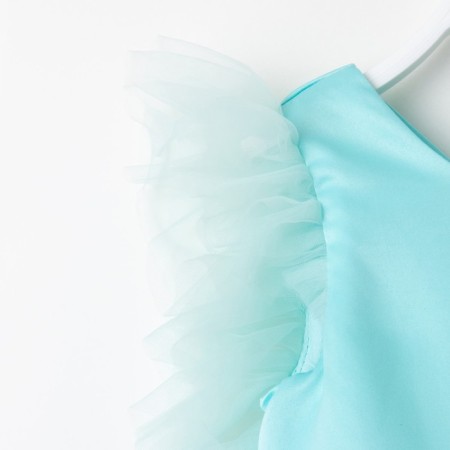 Dress for girls with wings KAFTAN, size 34 (122-128 cm), birus-blue color-8