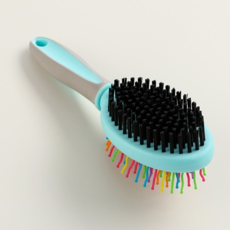 Bilateral brush - comb with wavy teeth, middle, 6 x 19 cm, mint-1