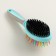 Bilateral brush - comb with wavy teeth, middle, 6 x 19 cm, mint
