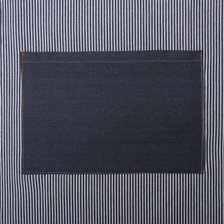 Apron Ethel Denim in stripes, col. Blue, 65% HL, 35% p/e-1