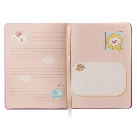Gift notebook, A6+, 100 sheets, color block, PVC cover, "Anime", mix-9