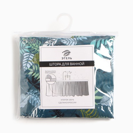 The bathroom curtain "Fern", 160 × 48 cm-7