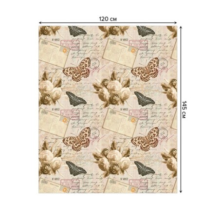 Tables on the table “Letter from the past”, rectangular, oxford, size 120x145 cm-1