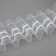 Curtain tape fixed assembly, organza, 6 cm, 50 ± 1 m, transparent/white color