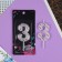 Candle for the cake, number "3", 5.5 x 8 cm.
