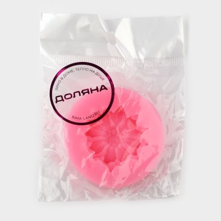 Mold Dolyana "Flower", silicone, 4.5 × 4.5 × 1.4 cm, color mix-6