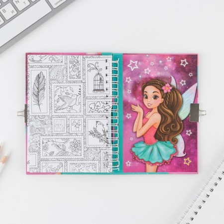 Questionnaire on a lock, in a solid cover A6, 40 sheets "My Secrets"-18