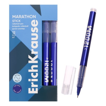 Erichkrause “Marathon Stick” Blue, node 0.5 mm, soft and subtle letter