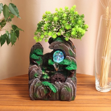 Fountain "Stone Place under the tree" 29x16 cm (with backlight)
