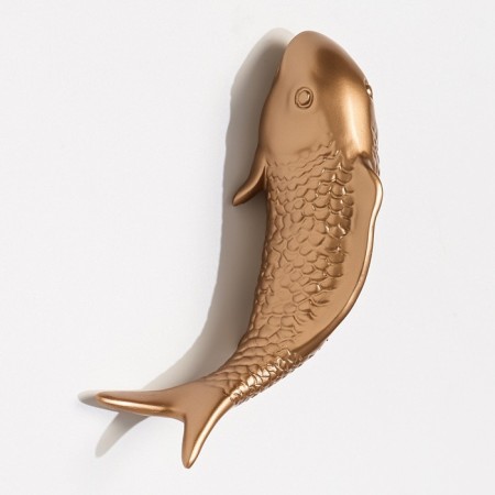 Wall decor, "fish" 16 x 5 cm, gold, right-3