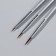 A set of hands for nail design, 3 pcs, 16.5 cm, in PVC - a tube, silver color