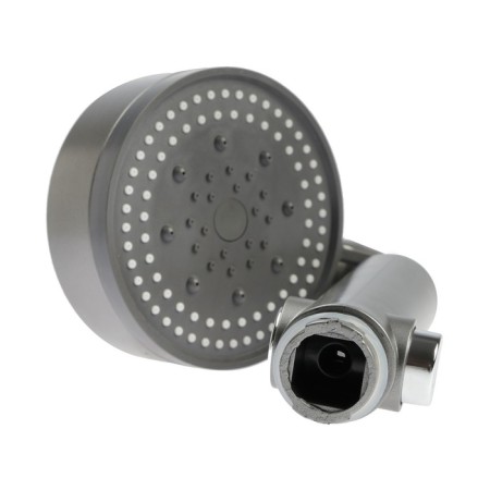 Shower watering can Zein Z3541, D = 90 mm, 5 modes, button "Stop", removable top, graphite-8