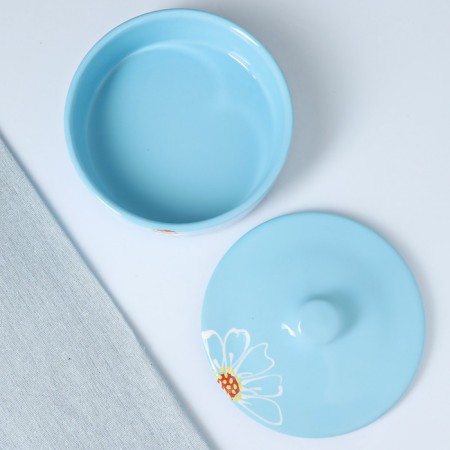 Set for a junction "Gift" 3x0.75l, chamomile Blue-3