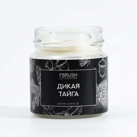 Soyvy candle Black Aroma Home "Wild Taiga", 200 ml-1