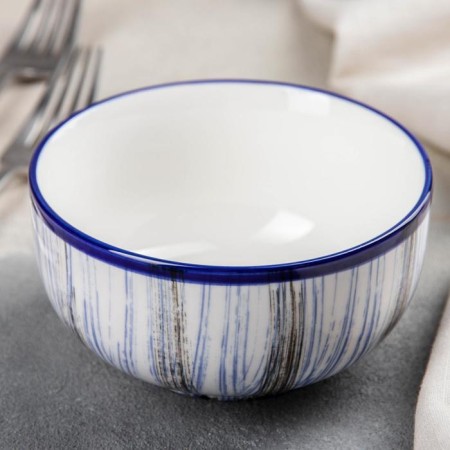 Ceramic bowl “breeze”, 370 ml, 11 × 6 cm, blue color