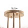 Abbella chandelier 3x40W E27 Gold Model: 2612381