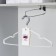 A set of anti -slip hangers, metal with PVC coating, 41 × 20 × 0.3 cm, 5 pcs, white color