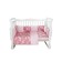 Set in the crib "Delicate dance", 15 objects, pink color