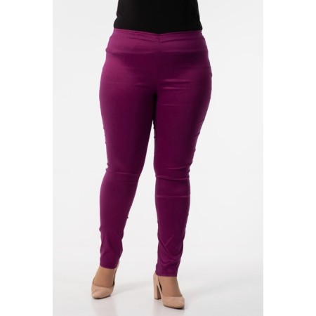 Female trousers, size 60, fuchsia color-2