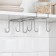 Holder for mugs suspended 6 items, 16 × 27 × 10 cm, color chrome mirror