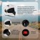 The helmet integral with two visors, size XL (60-61), model BLD-M67E, white glossy