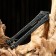 Balfish knife "Motherle" black, steel - 440, handle - steel, 20 cm