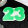 Figure soap "23" Green on white, 95g
