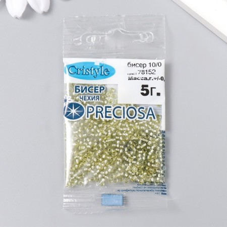 Бисер Чехия "Preciosa" 10/0 5 гр (78152)-2
