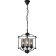 Chandelier Opiter 3x40W E14, black 35x35x43 cm