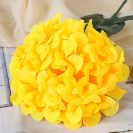 Artificial flowers "Royal geranium" 16x60 cm, yellow-1