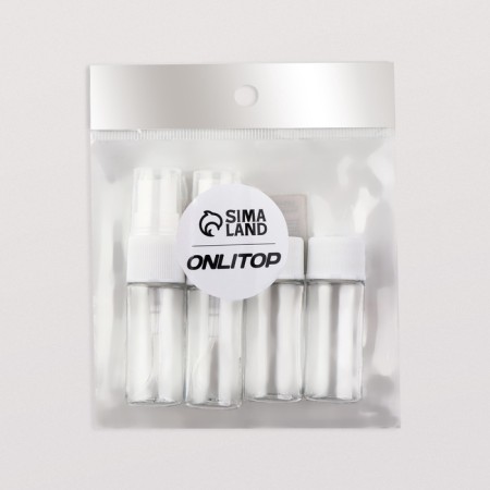 Storage set, 4 items, white/transparent color-2