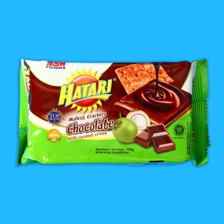Hatari Malkist Chocolate-coconut crackers, 120 g